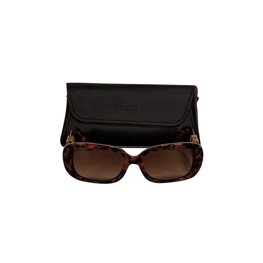 Valentino - Brown & Black Tortoise Sunglasses